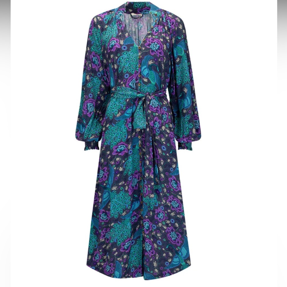 NWT Spell Boheme Button Through Baltic Dress - Picture 2 of 16